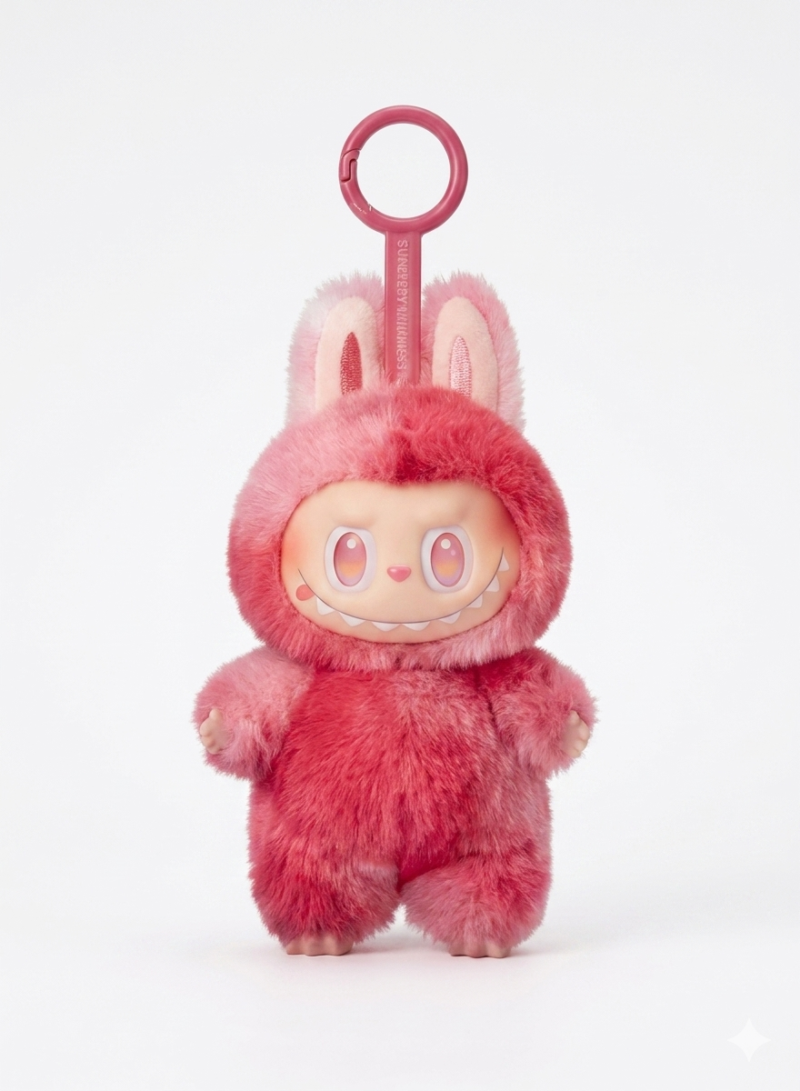 Lababu vinyl Face Doll Pendant Plush Toy Random mix Colour (1pc)