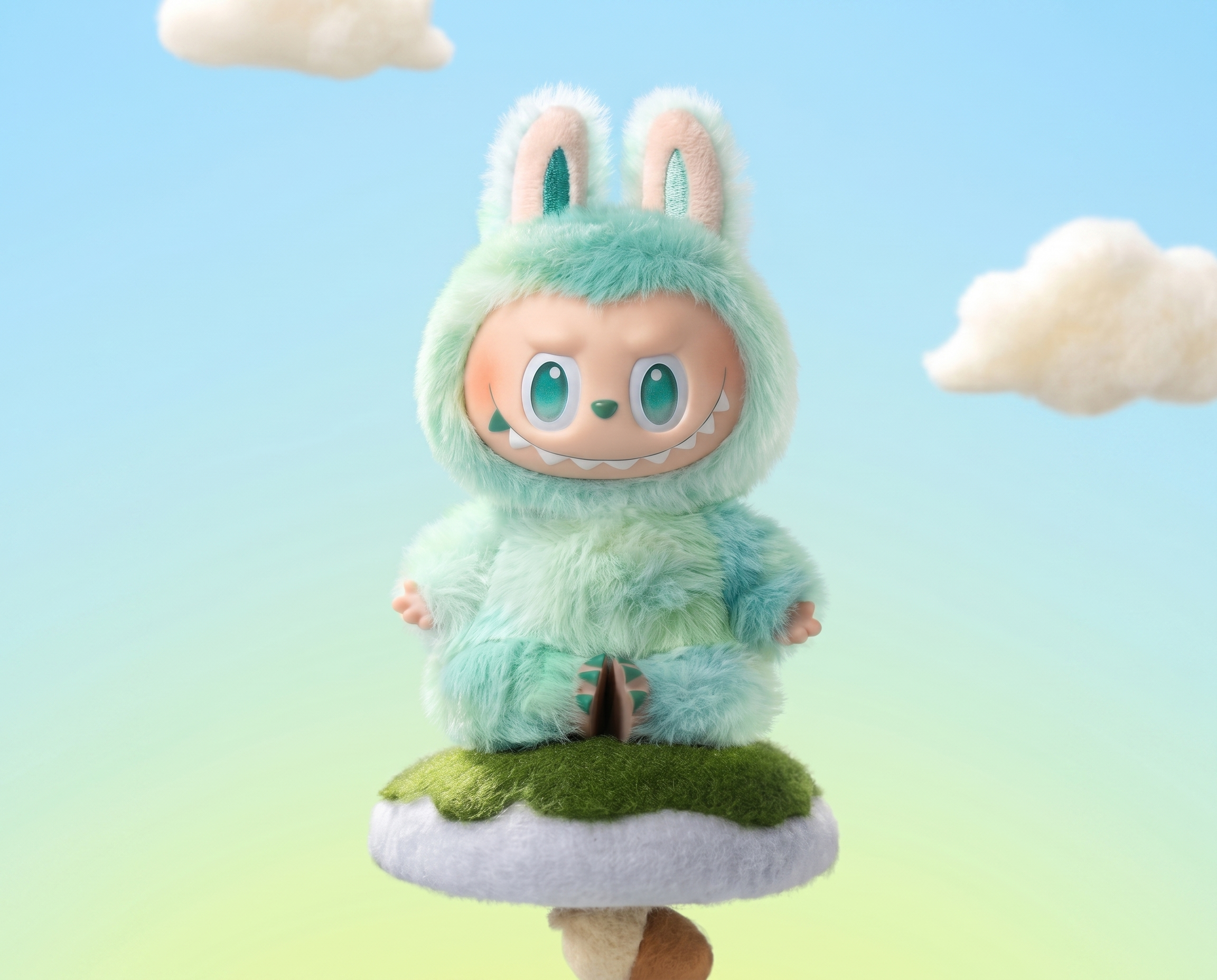 Lababu vinyl Face Doll Pendant Plush Toy Random mix Colour (1pc)